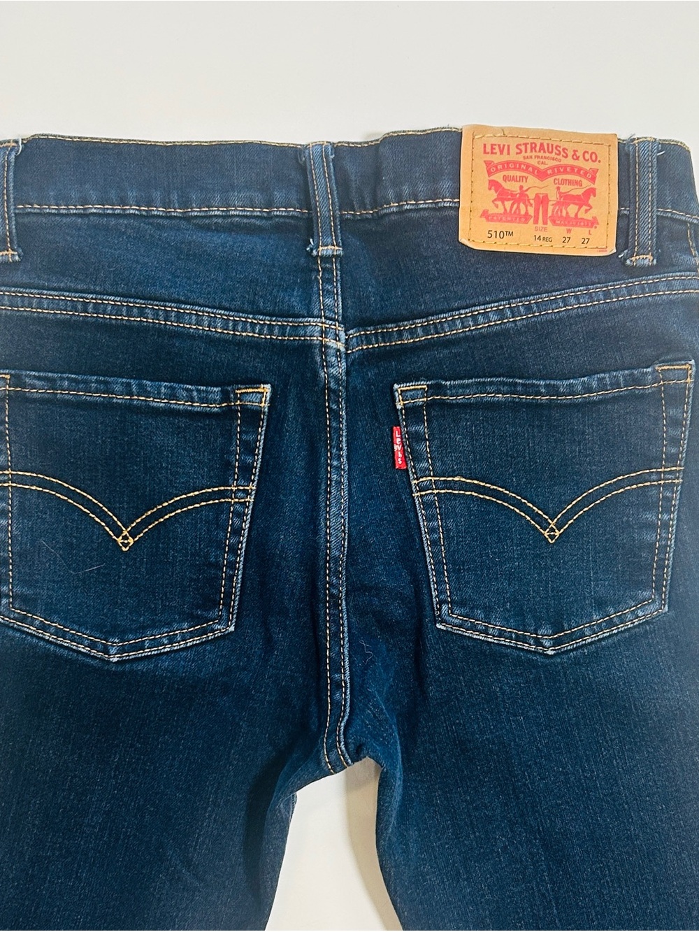 Levi's 510 High-Rise Skinny Jeans in Dark Blue